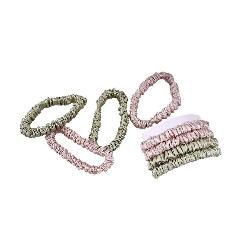 4 Pack Mini Silk Scrunchies - Peace - dropshipping