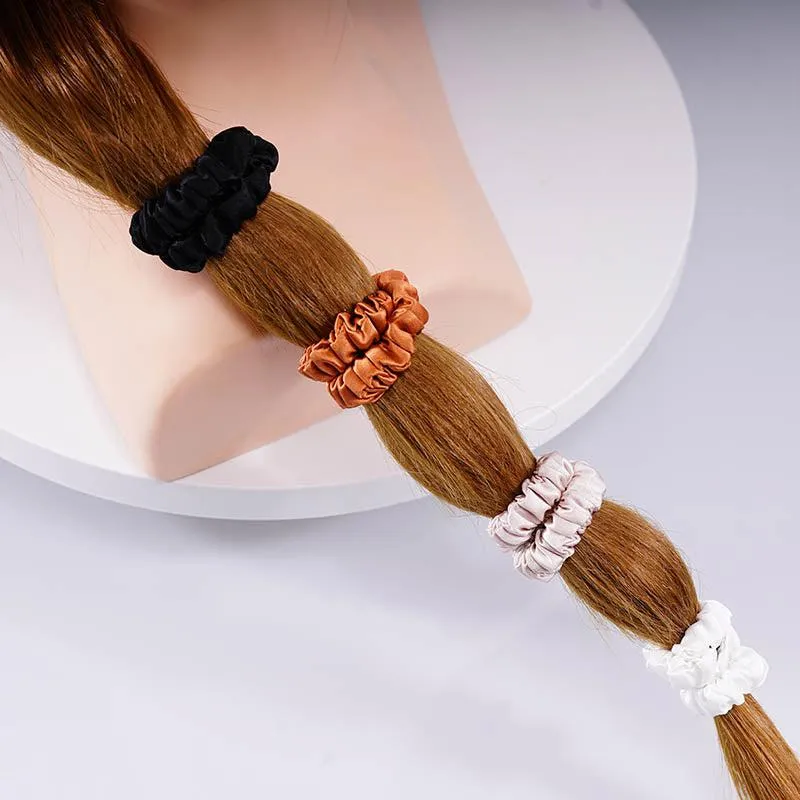 4 Pack Skinny Silk Scrunchies - Modern - dropshipping
