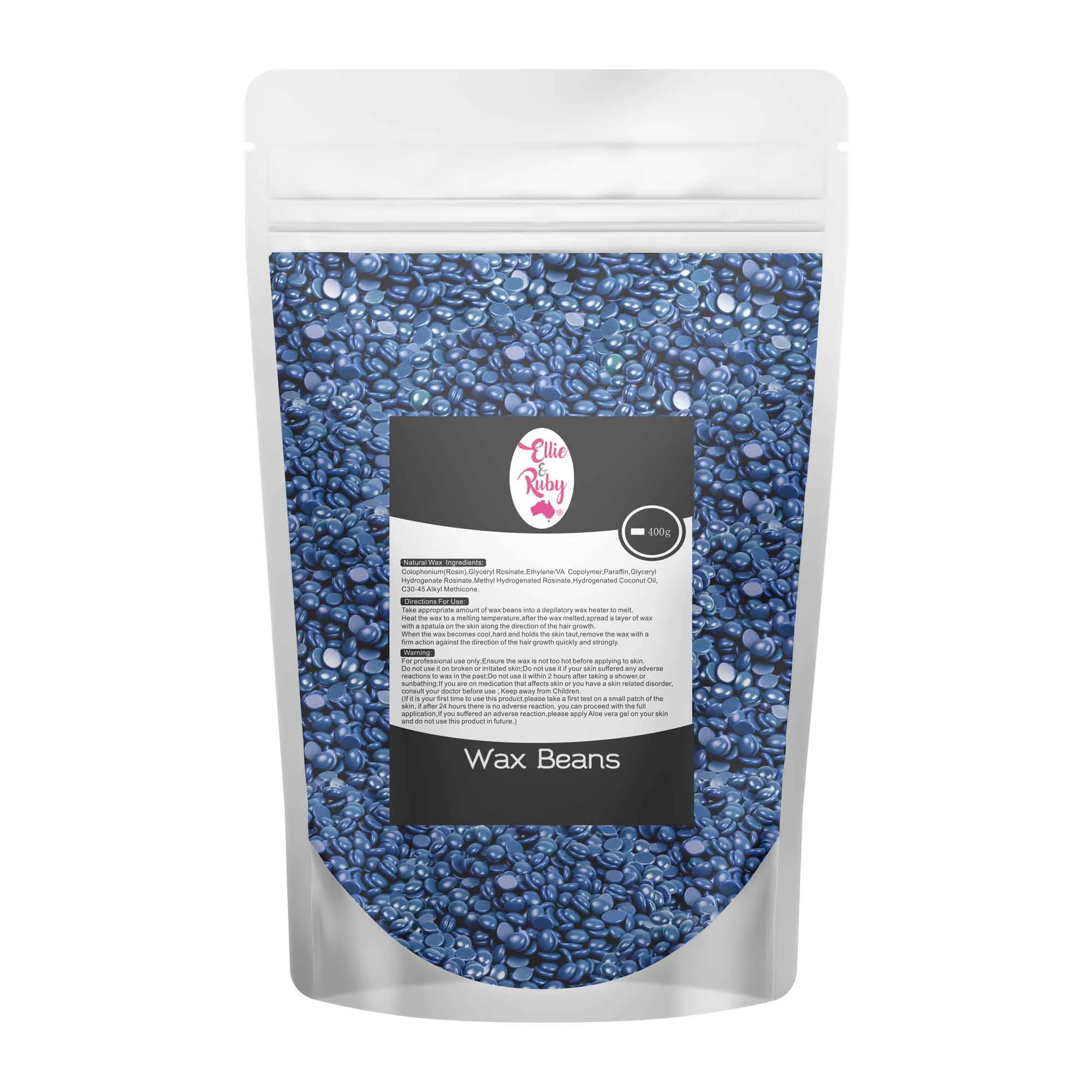 400g Hard Wax Beans - Brazilian Waxing Beads Bag Stripless Bikini Hair Removal