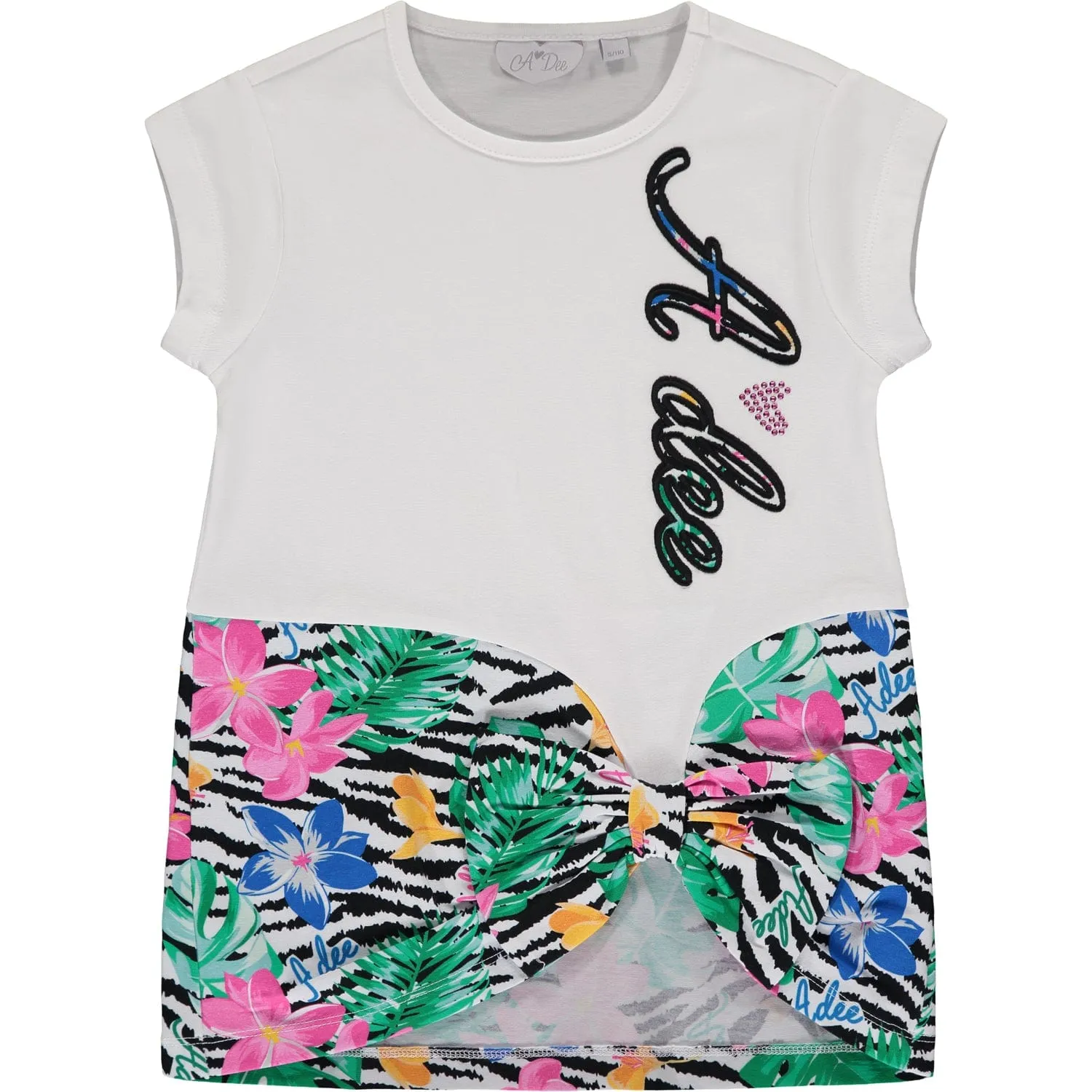 A DEE - Wynn Tropical Dream Bow Legging Set - White