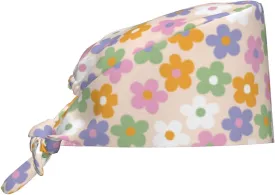 Adjustable Working Cap Scrub Cap with Sweatband, Scrub Caps for Women Men, One Size