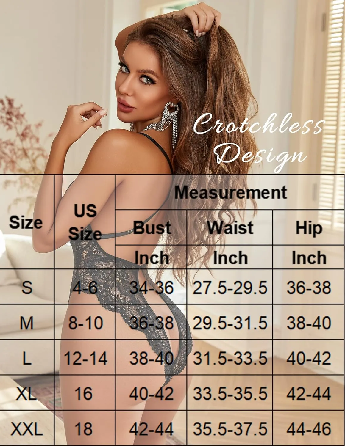 Avidlove Sexy Lingerie for Women Lace Teddy Lingerie One Piece Lingerie Bodysuit