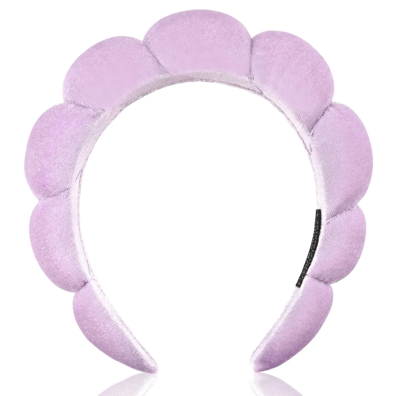 Ayesha Spa Headband for Women Sponge Headband for Washing Face Clouds Soft Hairband Makeup Headbands for Women Girls Shower Makeup Skincare (Purple)
