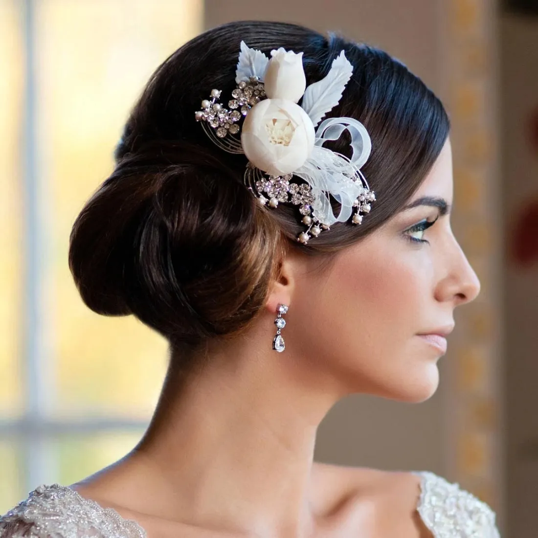 Blooms and Ribbons Hair Flower