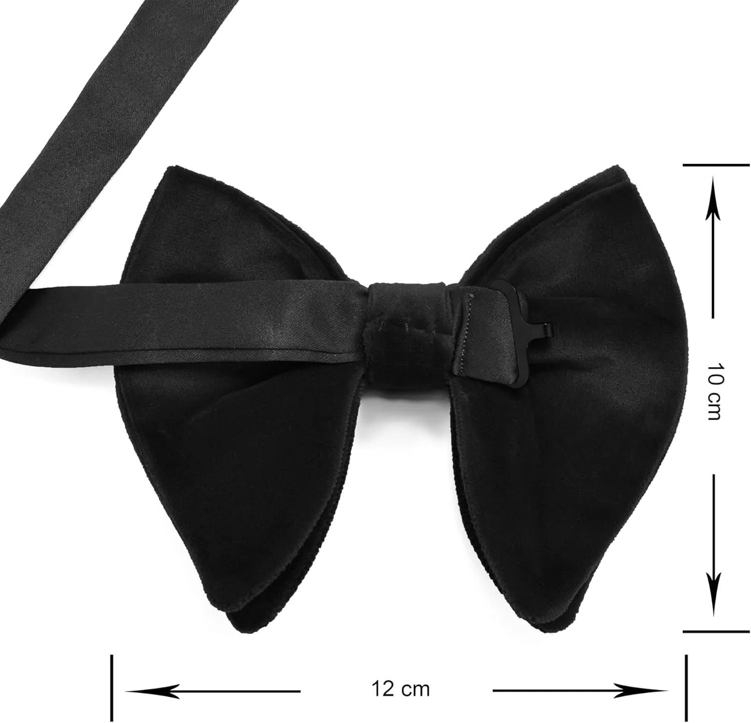 Branduce Velvet Bow Ties for Men Oversize Pre-tie Bowtie Tuxedo Bowties for Wedding