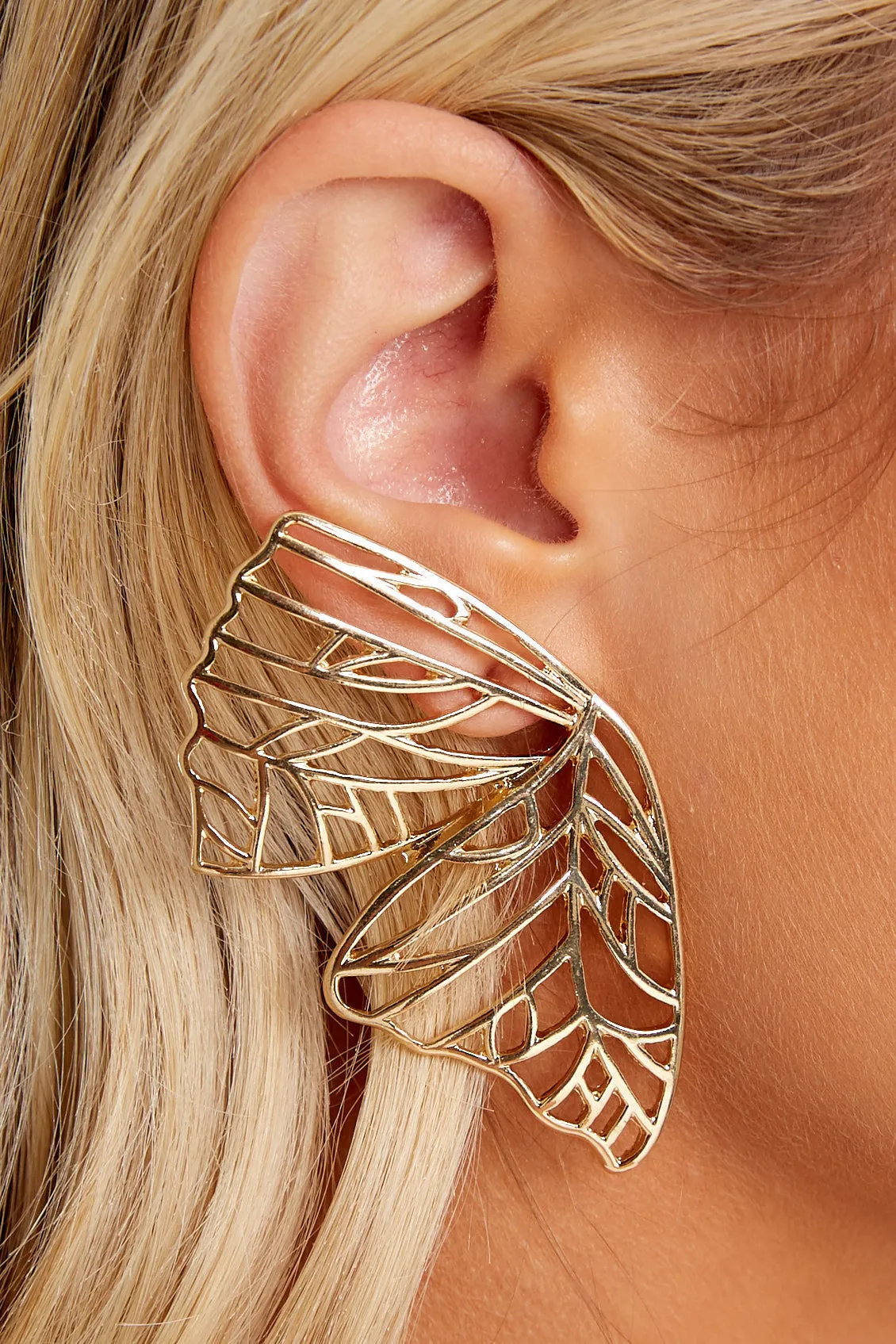 Butterfly Kisses Gold Earrings