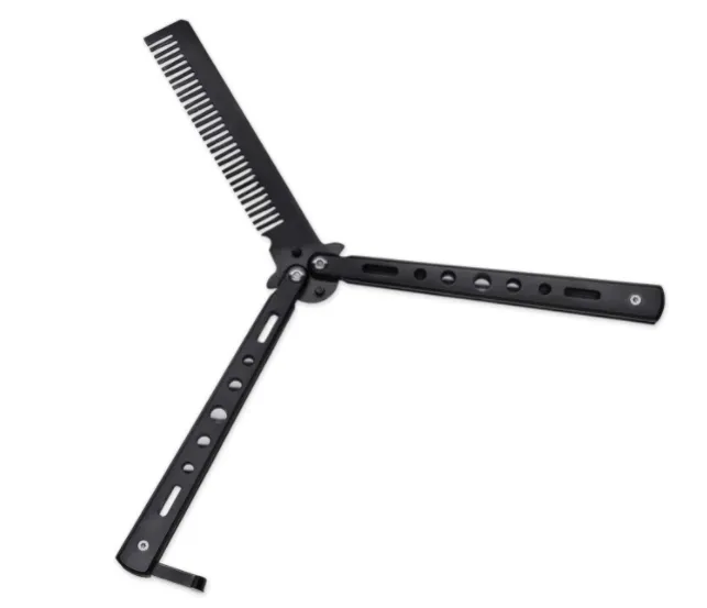 Butterfly Training Comb Knife Tool Metal Practice