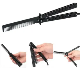 Butterfly Training Comb Knife Tool Metal Practice