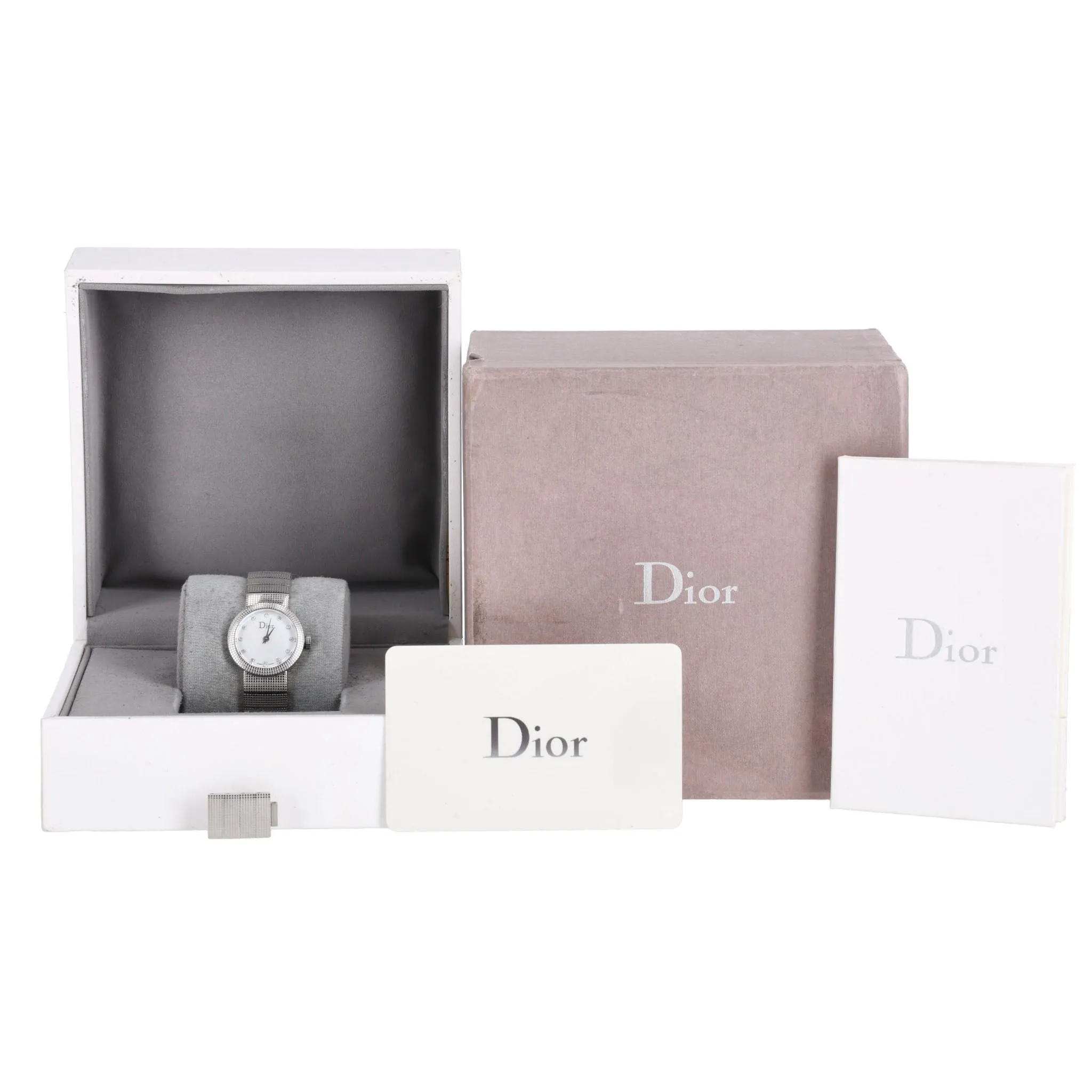 Christian Dior Diamond Dot Dial & Mother Of Pearl Baby D Watch