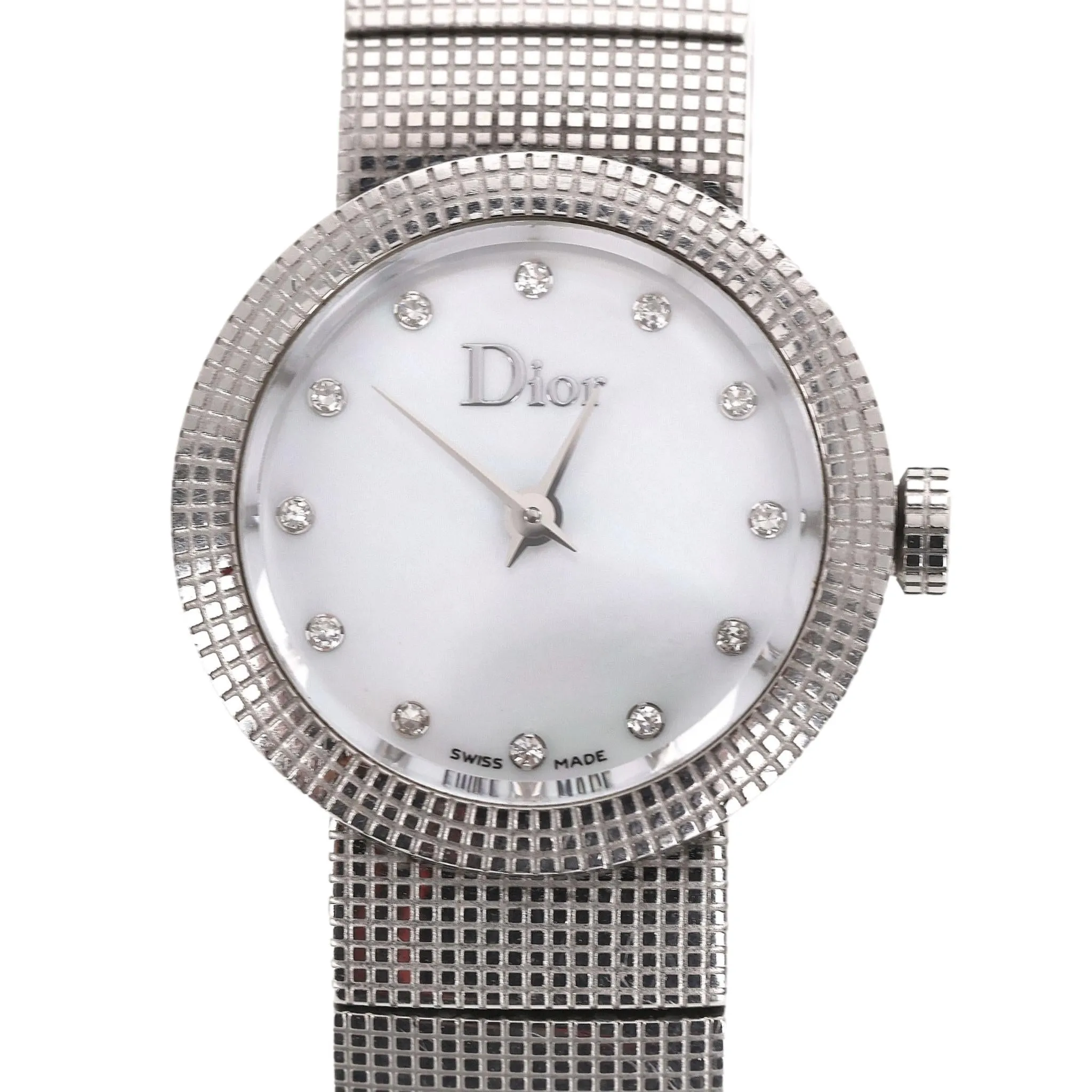 Christian Dior Diamond Dot Dial & Mother Of Pearl Baby D Watch