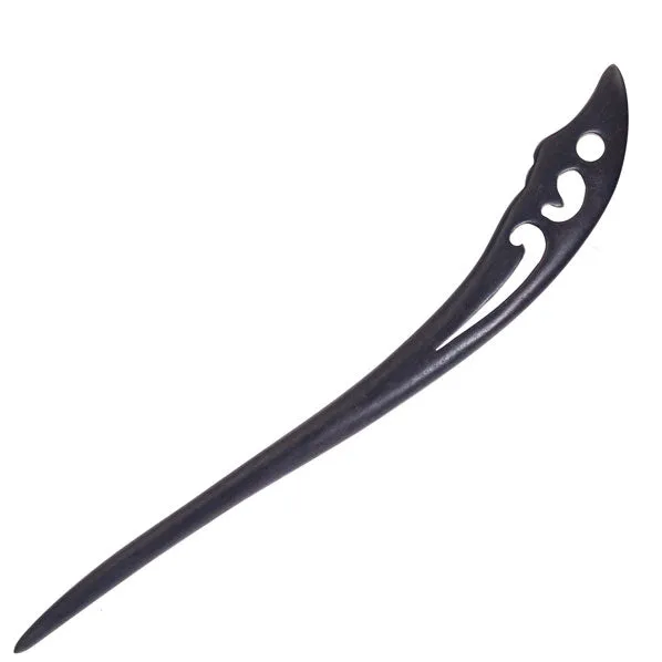 CrystalMood Handmade Carved Wood Hair Stick Invite