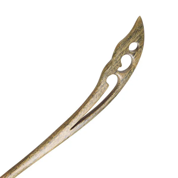 CrystalMood Handmade Carved Wood Hair Stick Invite