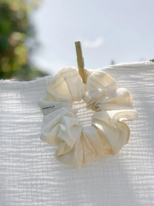 Florencia French Stitch Scrunchie - Oversized