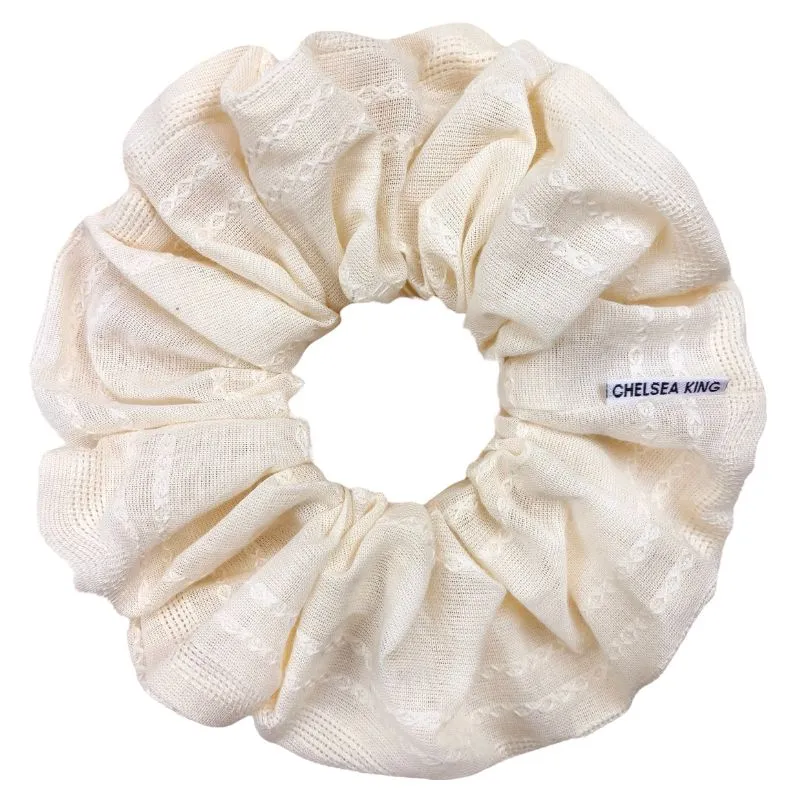 Florencia French Stitch Scrunchie - Oversized