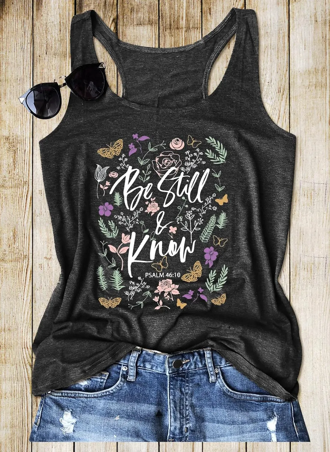 Graphic Tees for Women Summer Tank Tops Vacation Outfits for Women Country Concert Tops Summer Racer Back Tank Tops
