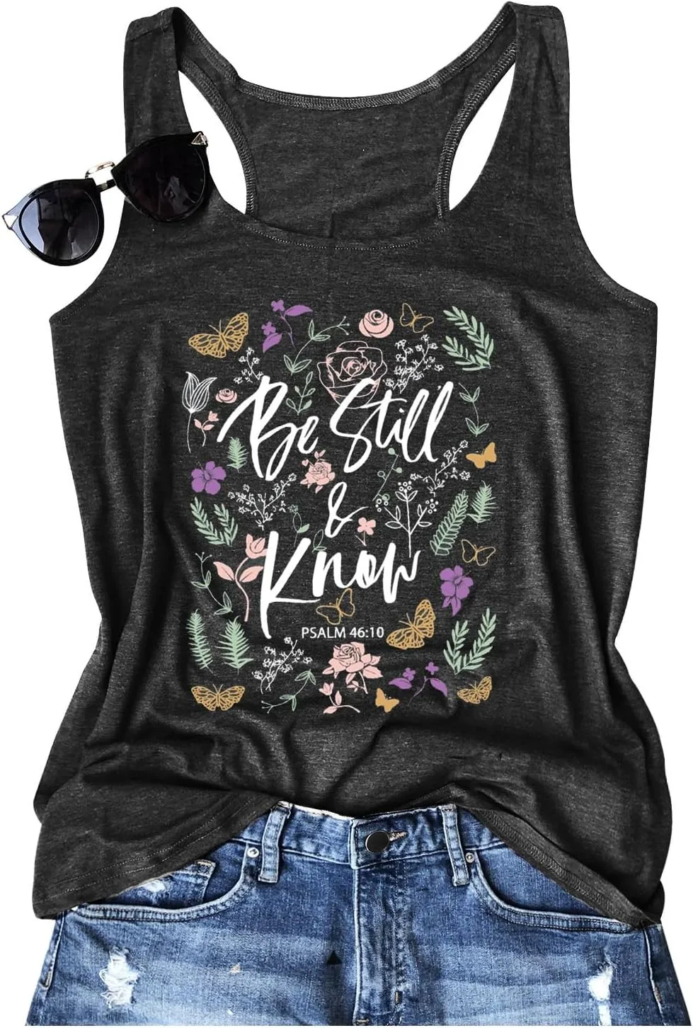 Graphic Tees for Women Summer Tank Tops Vacation Outfits for Women Country Concert Tops Summer Racer Back Tank Tops