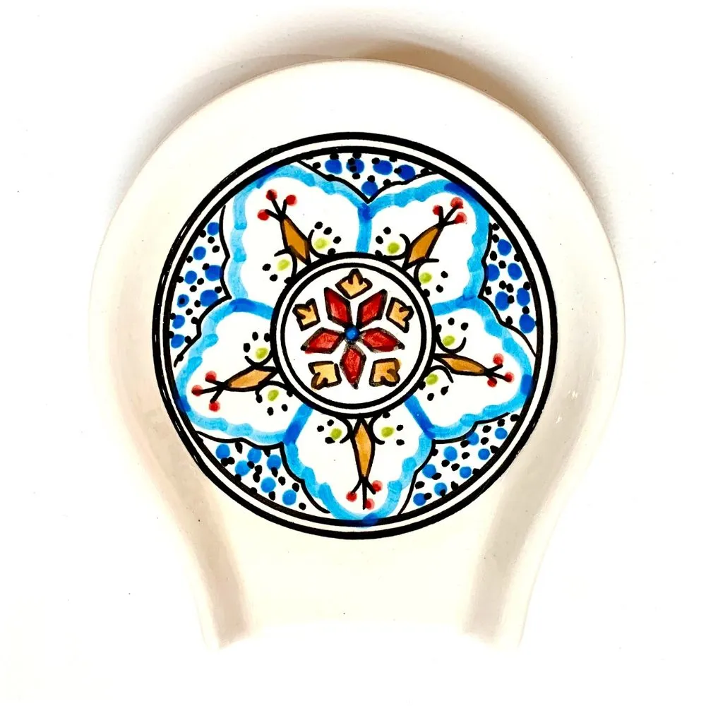 Hand-painted Ceramic Spoon Rest