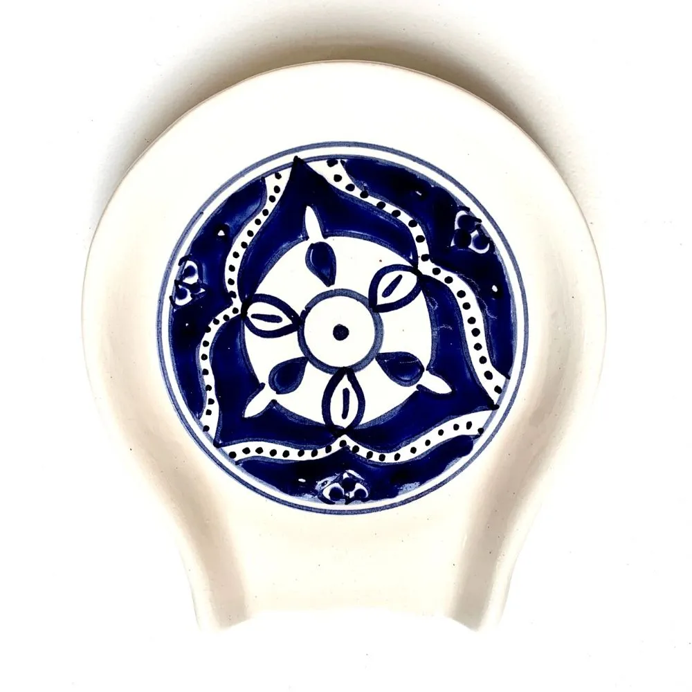 Hand-painted Ceramic Spoon Rest