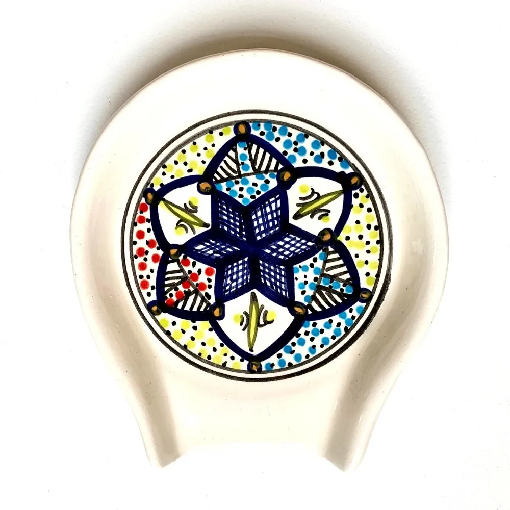 Hand-painted Ceramic Spoon Rest