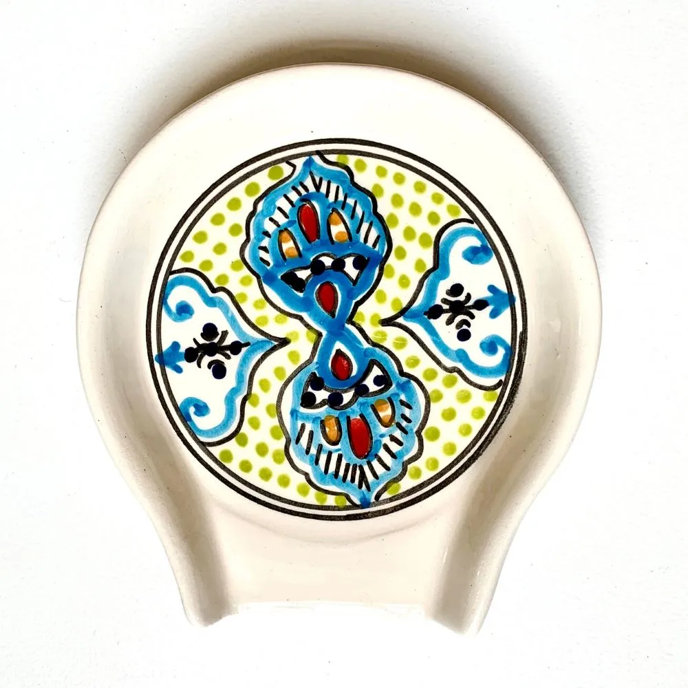 Hand-painted Ceramic Spoon Rest