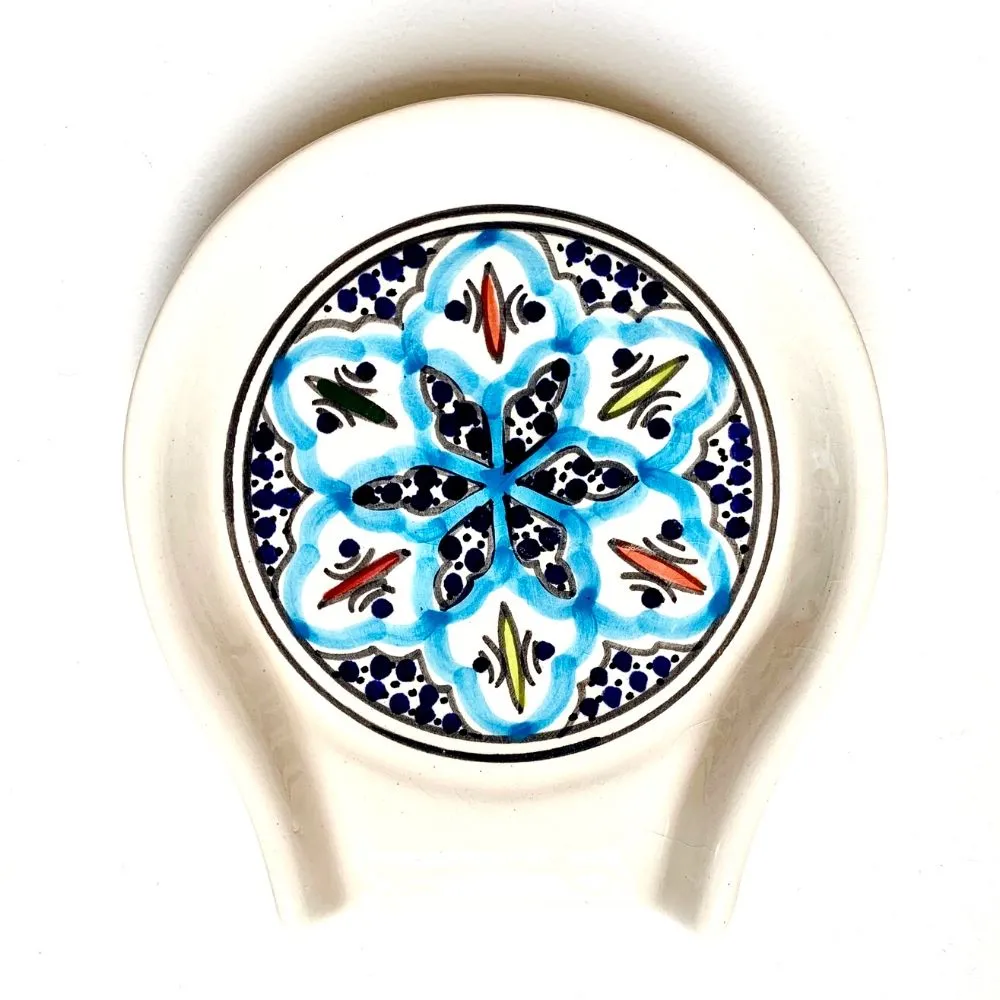 Hand-painted Ceramic Spoon Rest