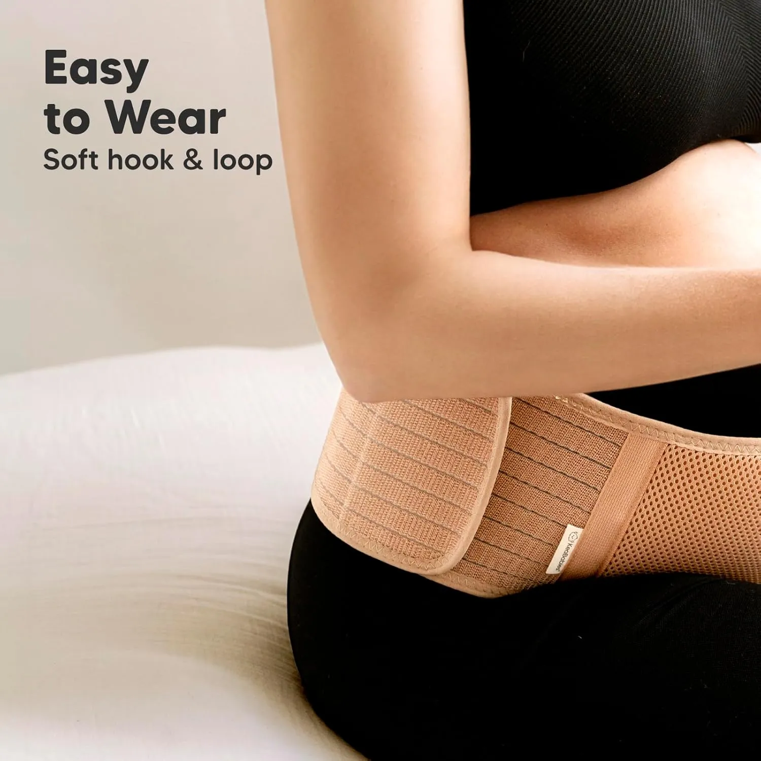 KeaBabies Maternity Belly Bands for Pregnant Women - Soft & Breathable Pregnancy Belly Support Band, Adjustable Maternity Belt for Back, Pelvic Support, Comfortable, Easy to Use (Classic Ivory, M/L)