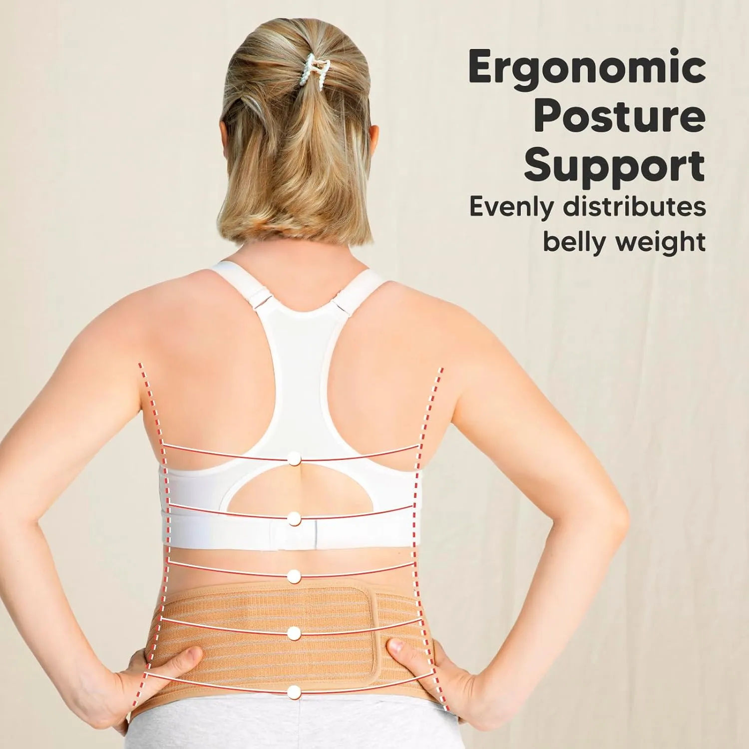 KeaBabies Maternity Belly Bands for Pregnant Women - Soft & Breathable Pregnancy Belly Support Band, Adjustable Maternity Belt for Back, Pelvic Support, Comfortable, Easy to Use (Classic Ivory, M/L)