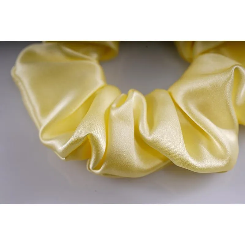 Large Silk Scrunchies - Butter - Dropshipping