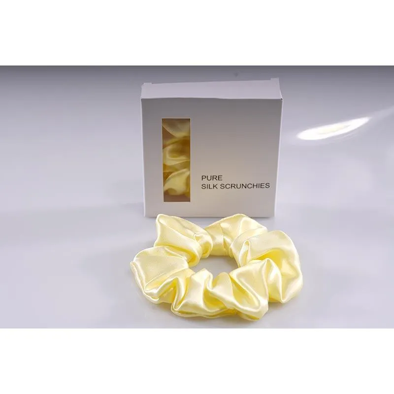 Large Silk Scrunchies - Butter - Dropshipping