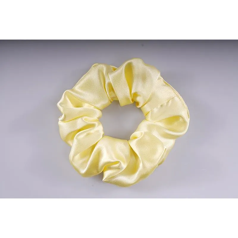 Large Silk Scrunchies - Butter - Dropshipping