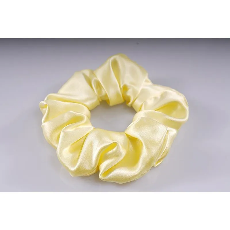 Large Silk Scrunchies - Butter - Dropshipping
