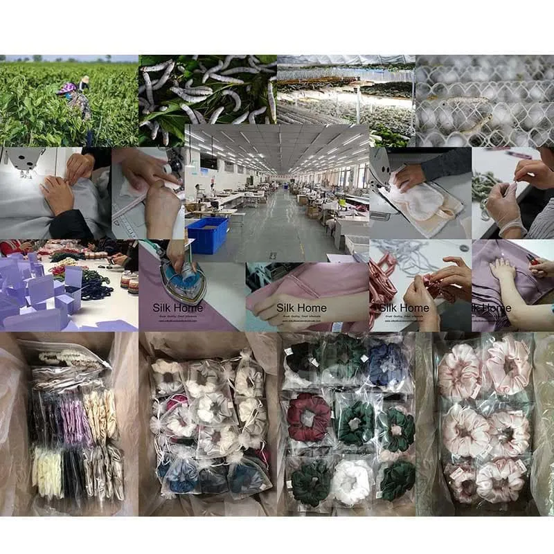 Large Silk Scrunchies Patchwork color