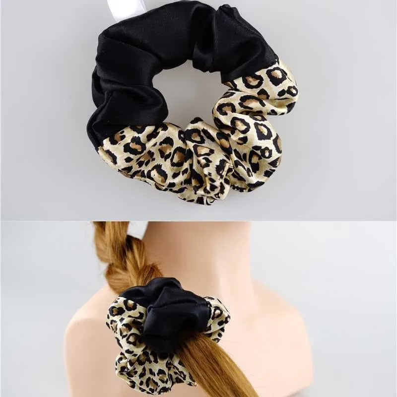 Large Silk Scrunchies Patchwork color