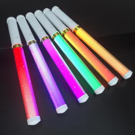 LED Glow Sticks 6 Pack, Reusable Light Up Toys 15 Colors Light Stick Bulk, Glow Party Supplies for Wedding, Birthday, Raves, Concert, Camping, New Year, Halloween, Christmas (with AAA Battery)