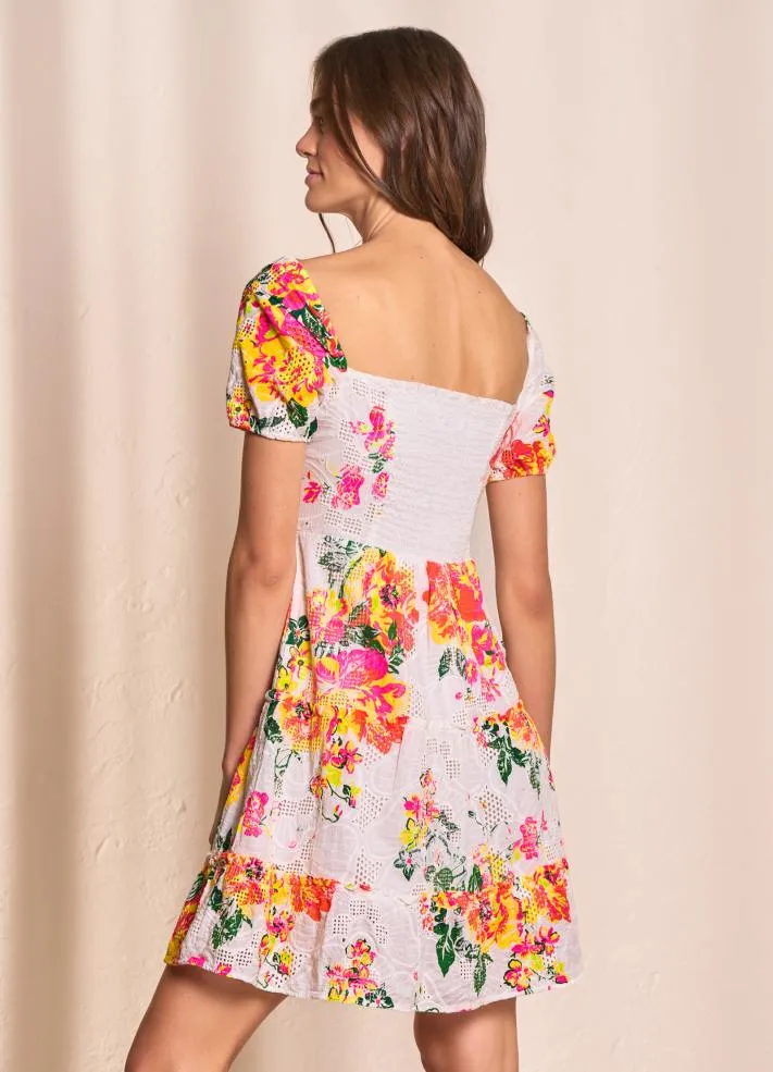 Maaji Harlow Short Sleeves Short Dress - Zinnia