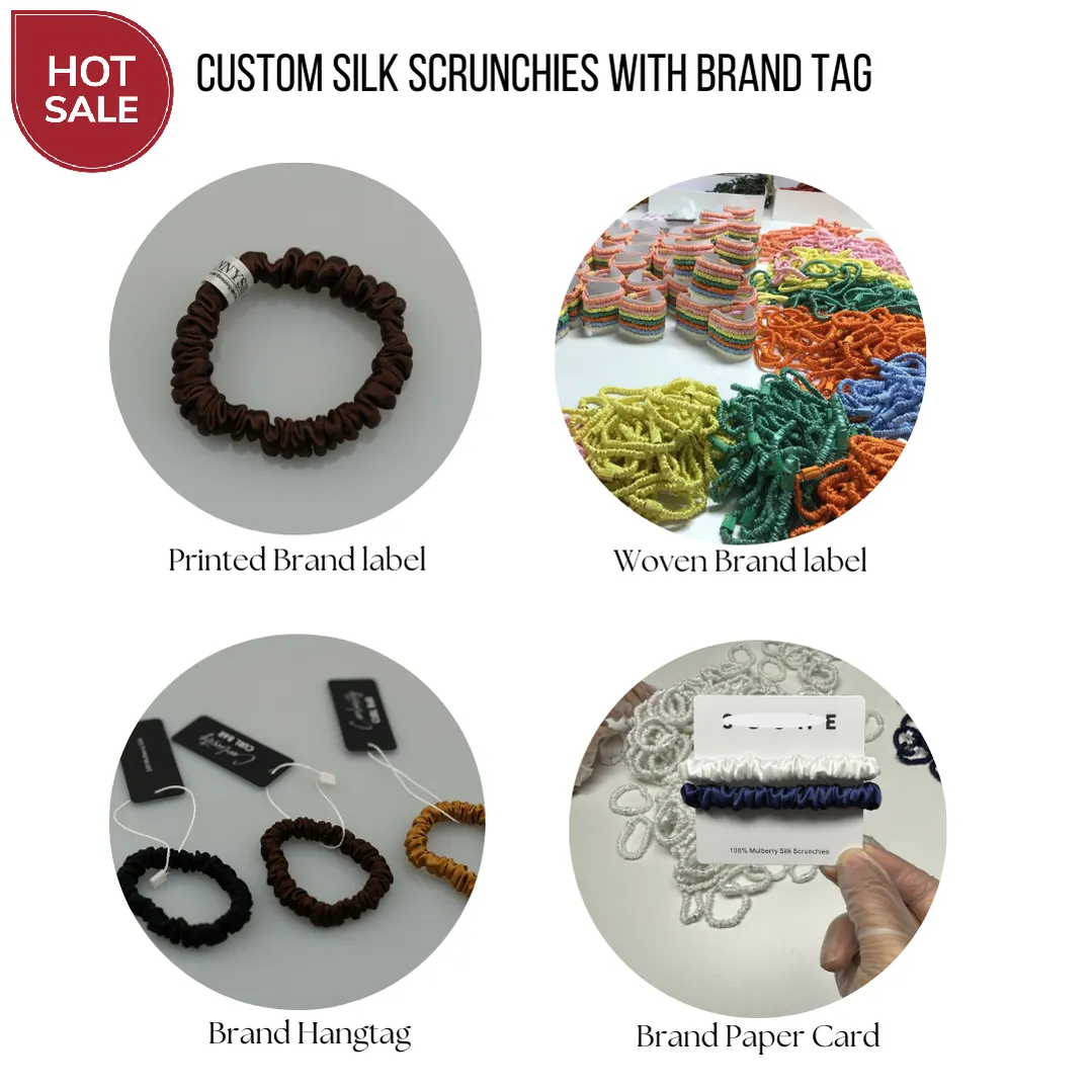 Mini Silk Scrunchie Custom Wholesale
