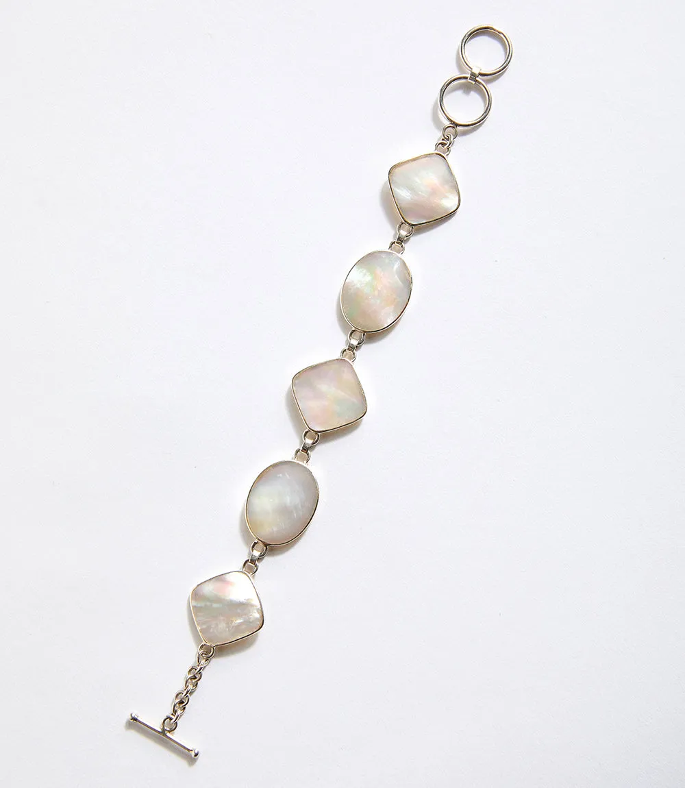 Mother of Pearl Station Bracelet