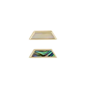 MOTHER OF PEARL TRAPEZOID STUD
