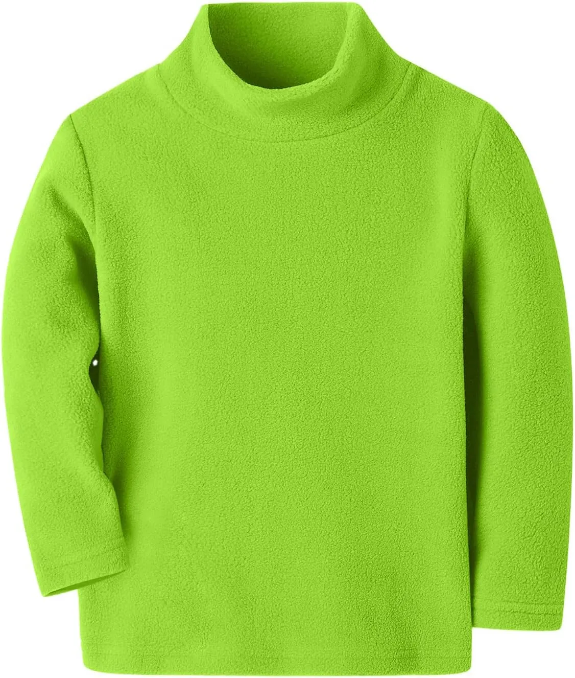 Mud Kingdom Kids Fleece Shirts High Collar Soft Tops Unisex