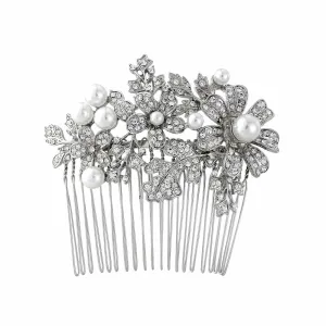 Pearl Fleur Hair Comb