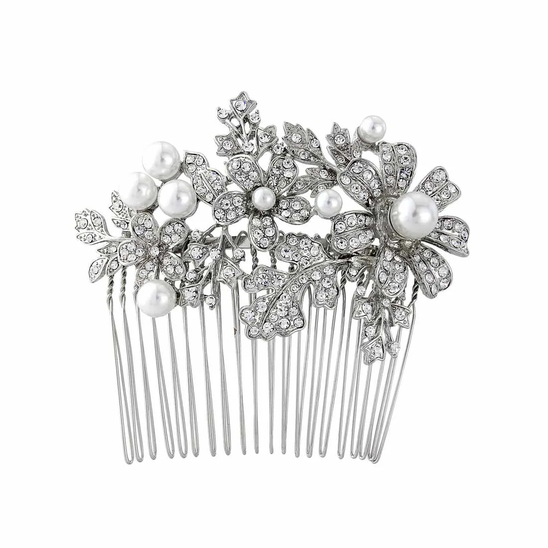 Pearl Fleur Hair Comb