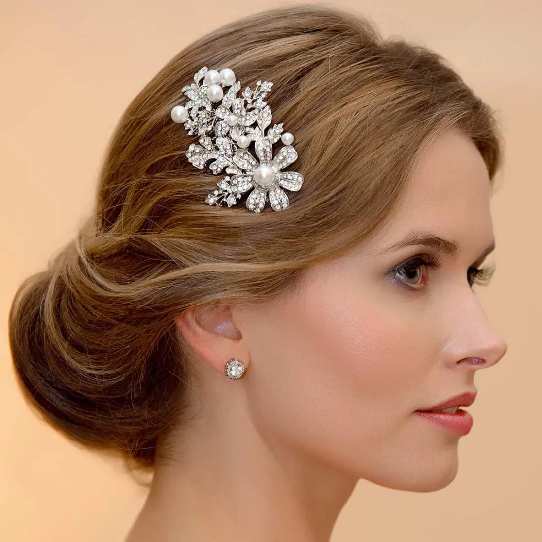 Pearl Fleur Hair Comb