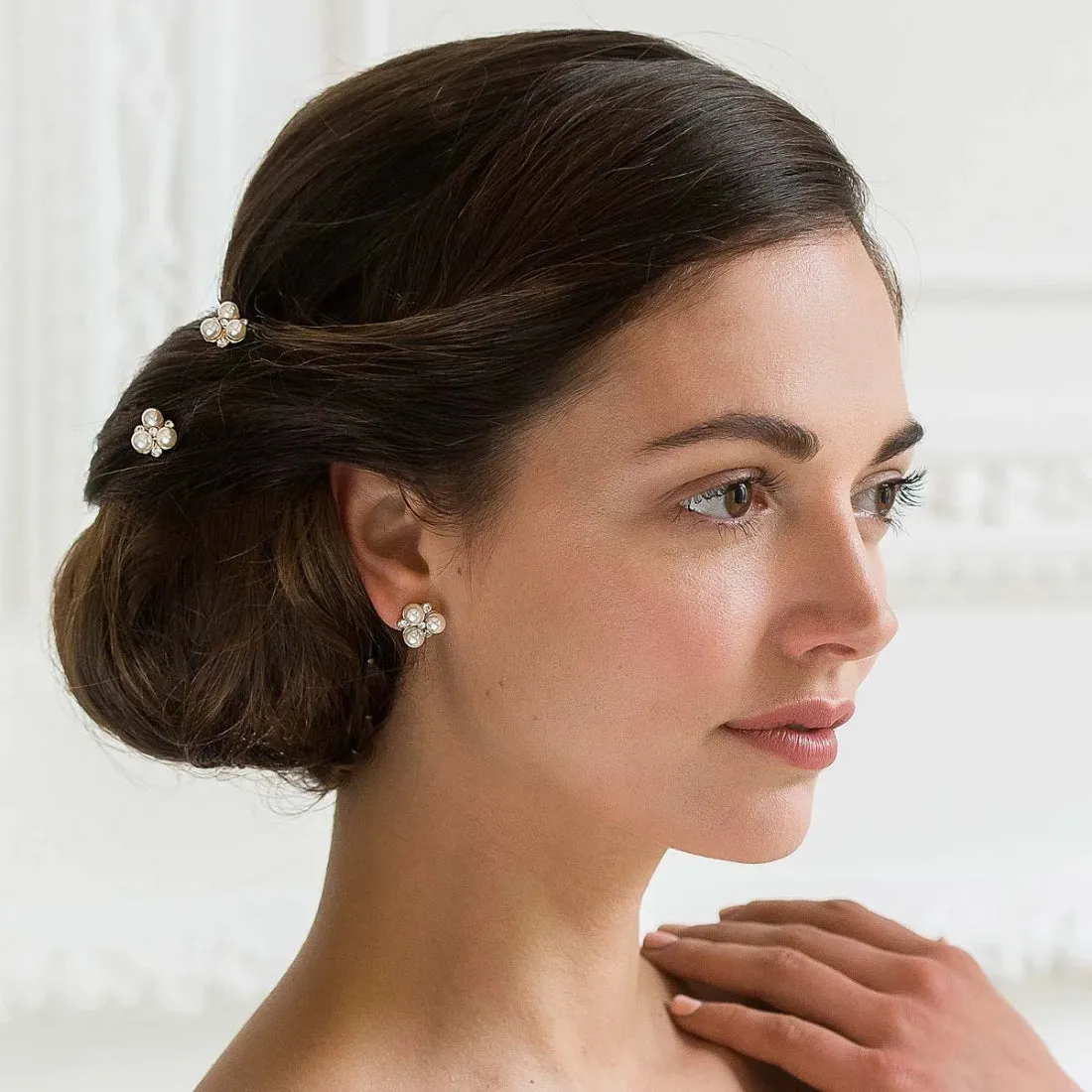 Pearls of Gold Hair Pins
