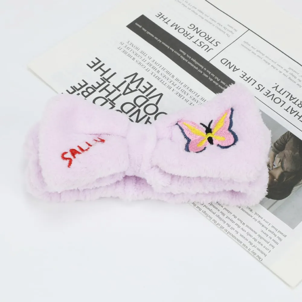 PERFECTSIGHT Spa Headband for Washing Face, 2 Pack Cute Animal Hair Band for Washing Face Shower Yoga Sports Beauty Skincar Party, Soft Fluffy Makeup Headband, Kawaii Facial Headbands for Woman Girls