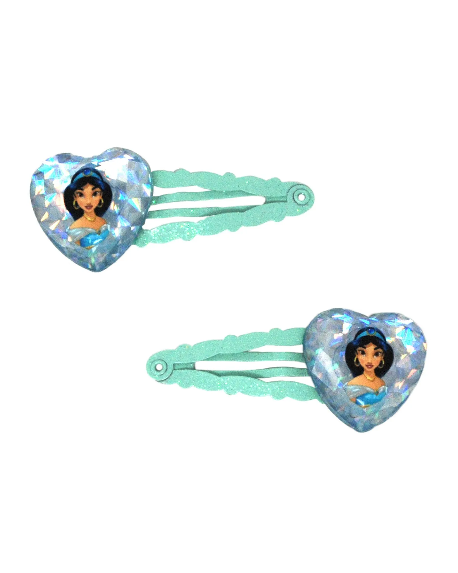 Pink Poppy Jasmine Heart Gem Snapclips