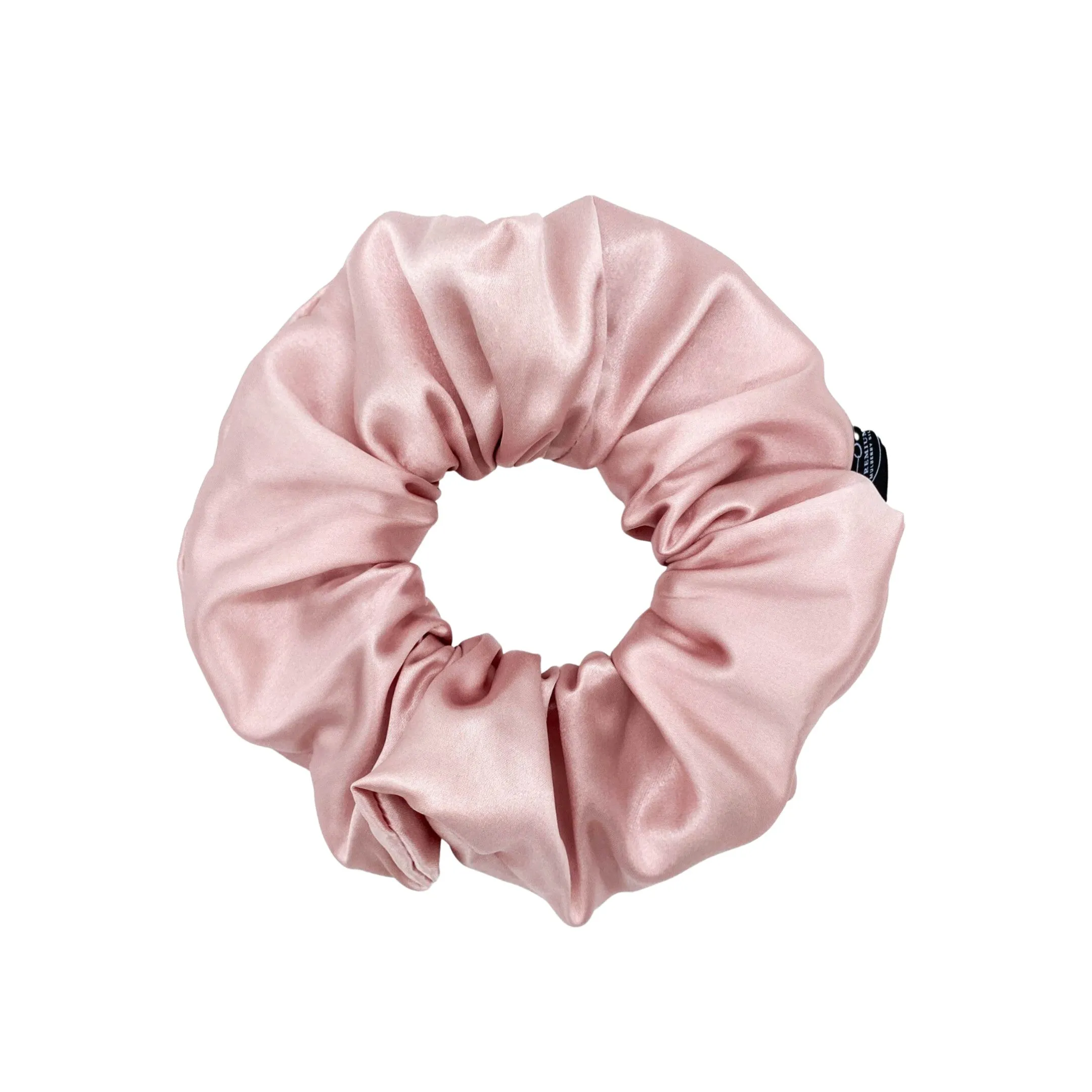 Premium Mulberry Silk Scrunchie - Pink - Extra Large