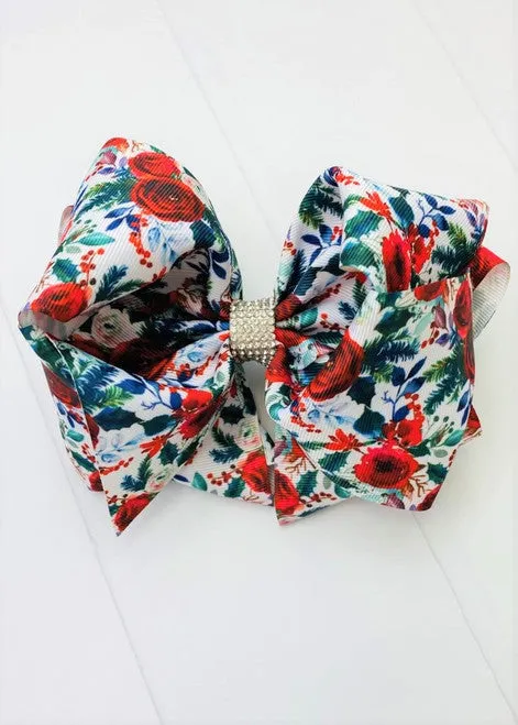 Rhinestone Center Hair Bows