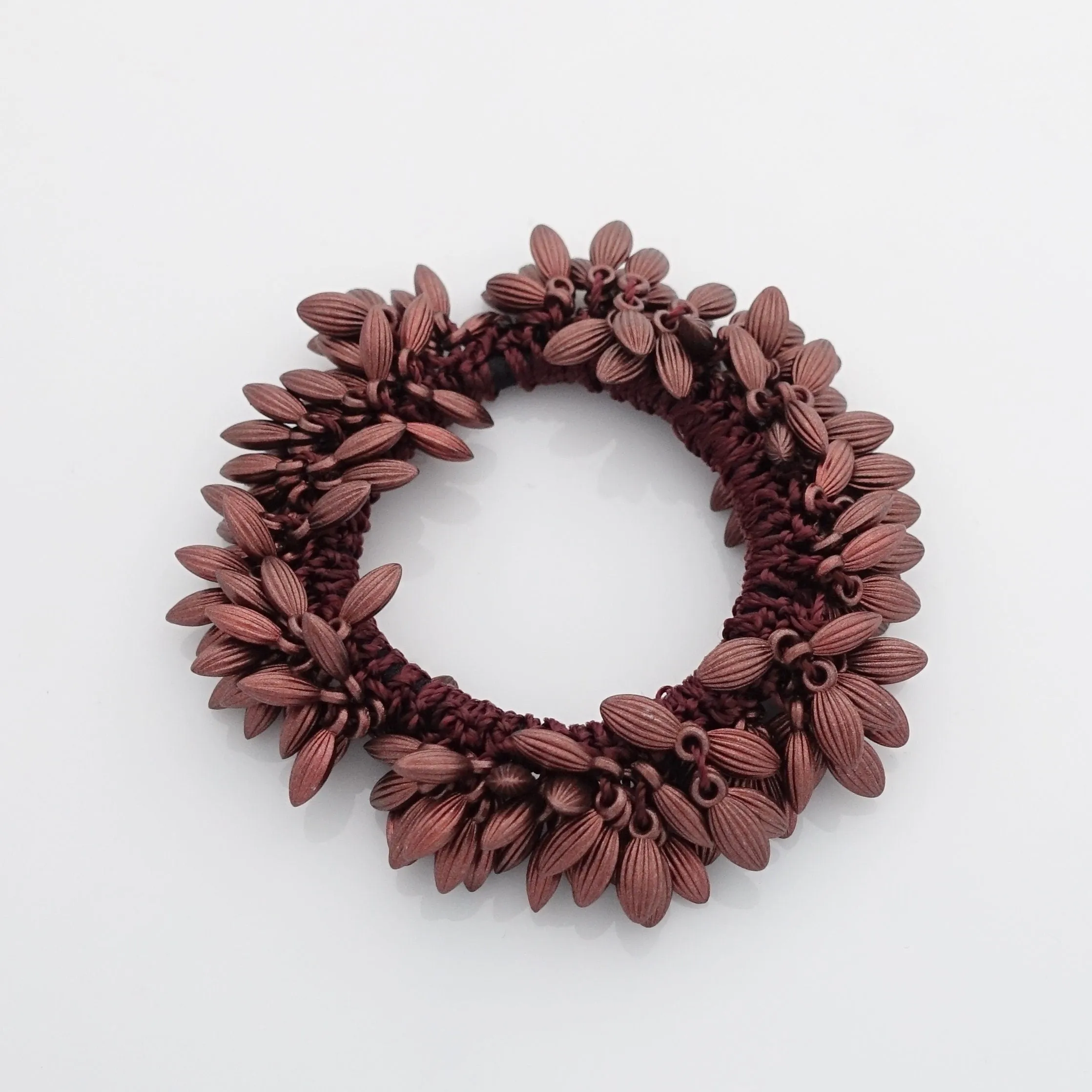 seeds beaded hair elastic scrunchies woman hair accessories