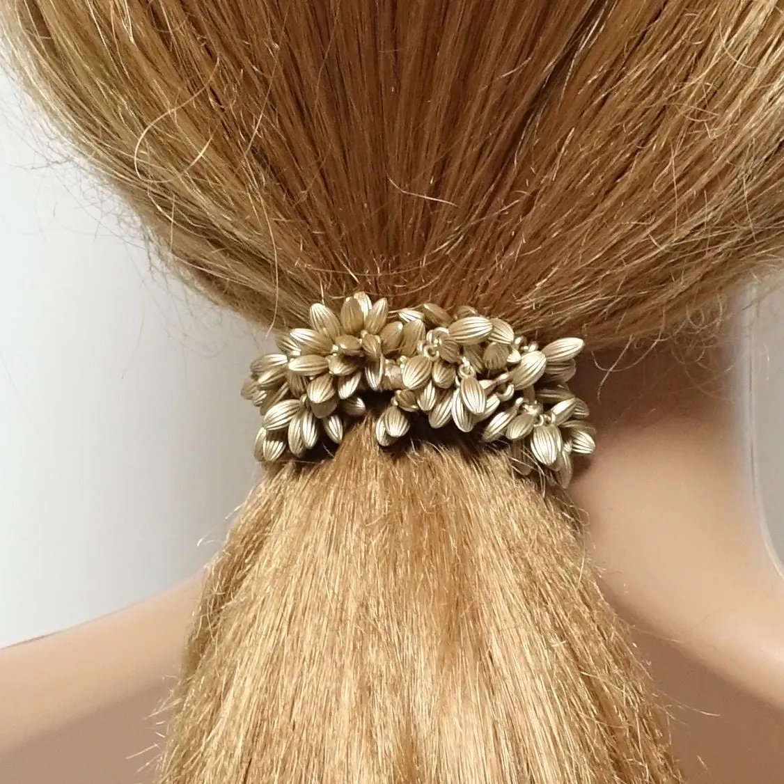 seeds beaded hair elastic scrunchies woman hair accessories