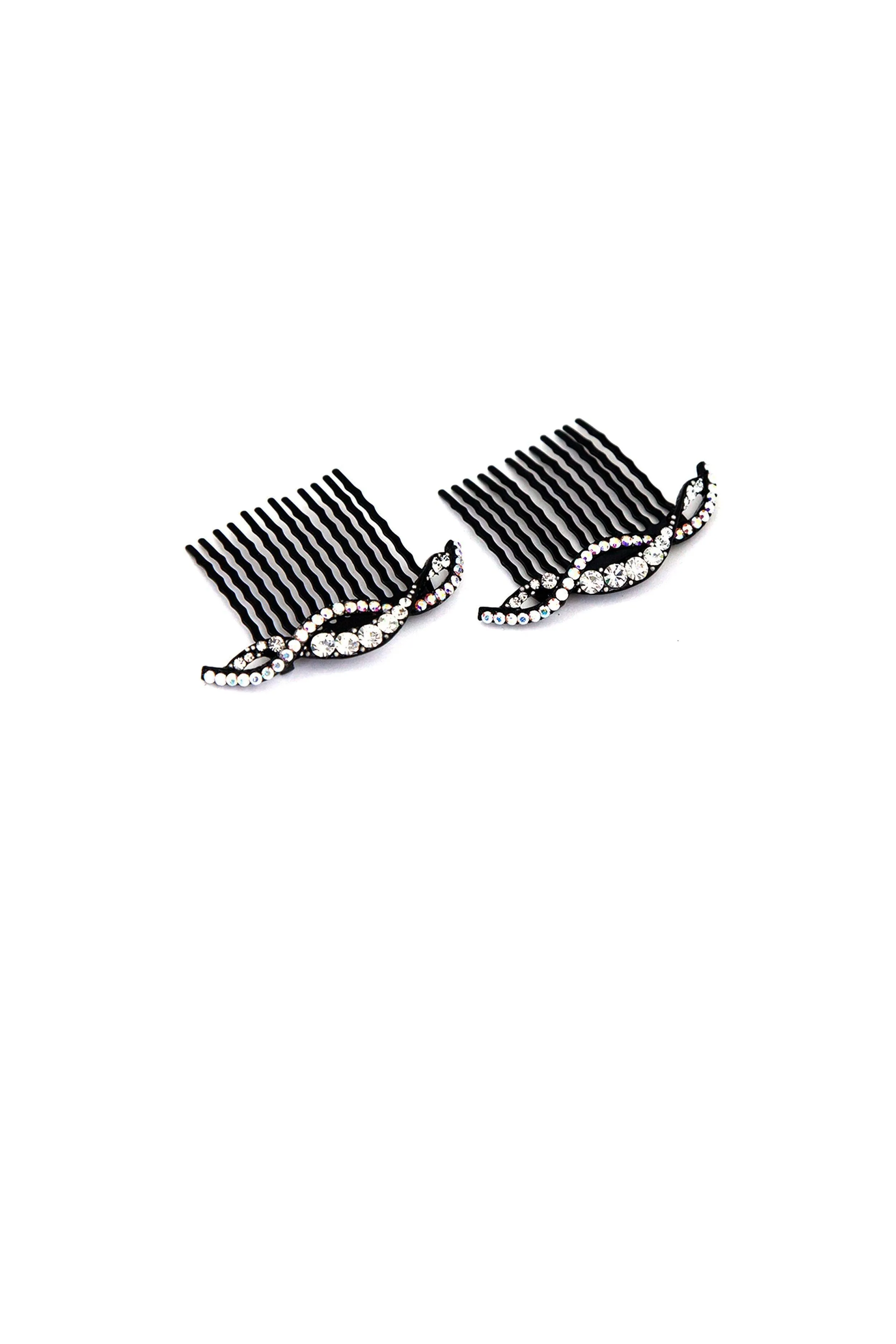 Summer Wave Crystal Hair Comb (Sold as a Pair)